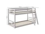 DS New Polli Mid-Sleeper Bunk Bed Grey