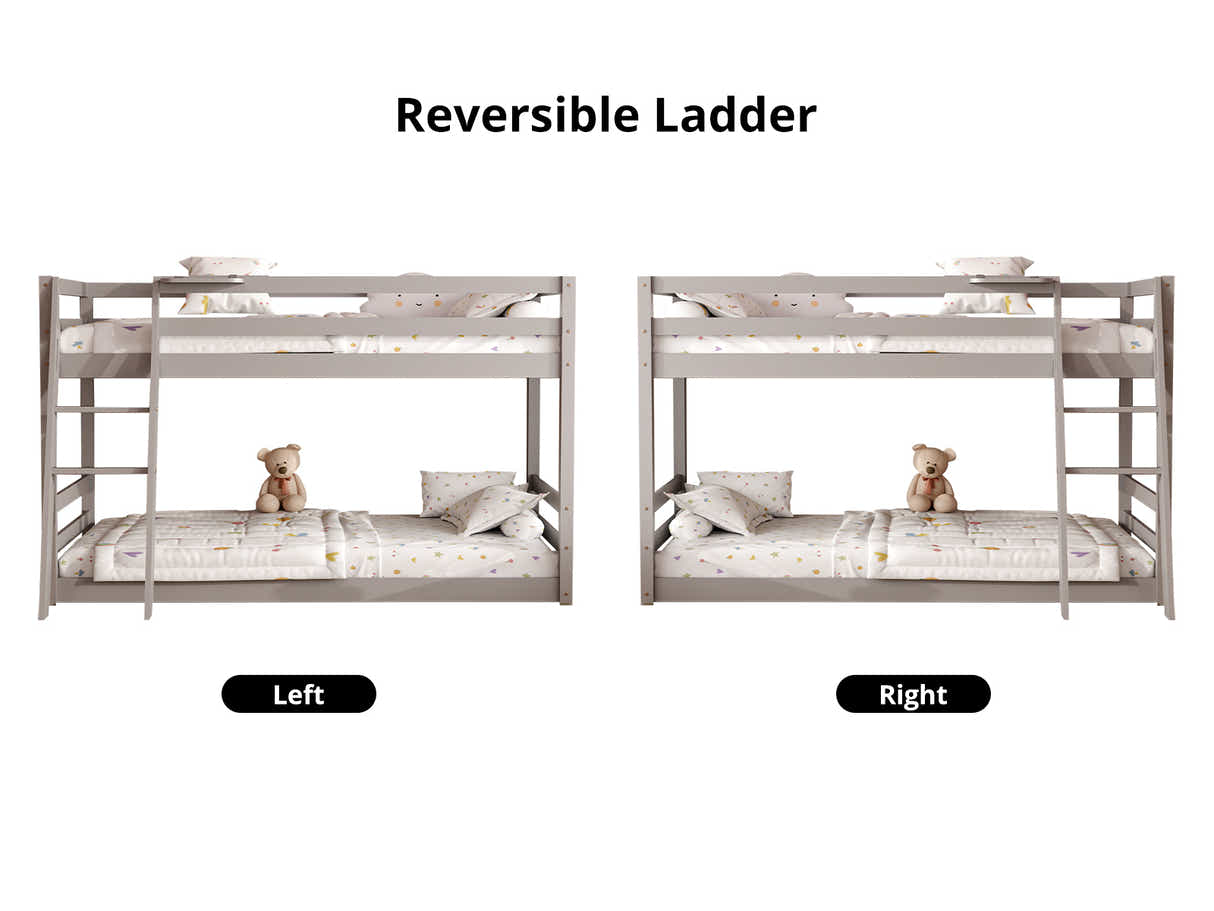Xclusive Polli Mid-Sleeper Bunk Bed - Grey