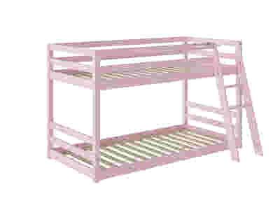 New Polli Mid-Sleeper Bunk Bed Pink