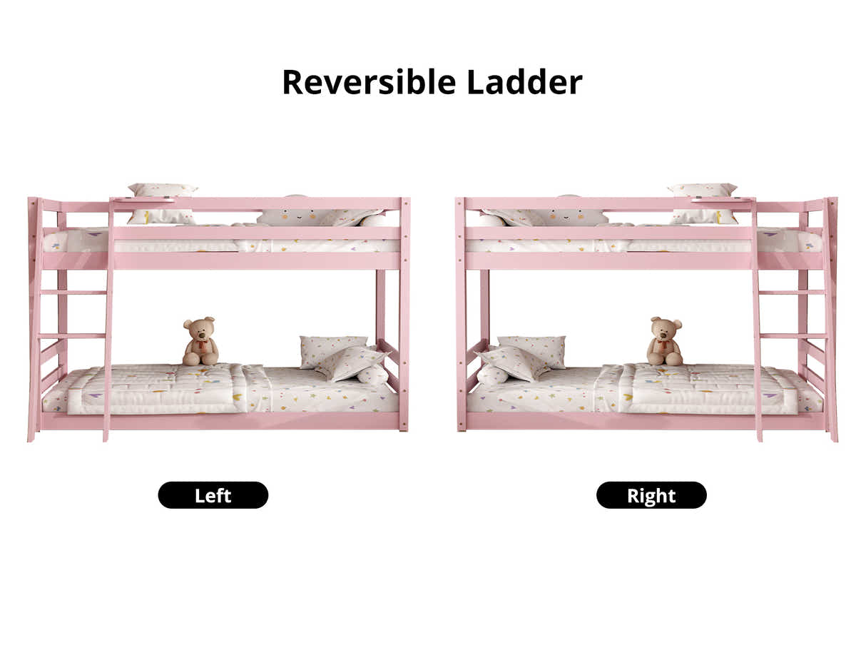Xclusive Polli Mid-Sleeper Bunk Bed - Pink