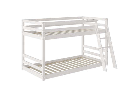 New Polli Mid-Sleeper Bunk Bed White