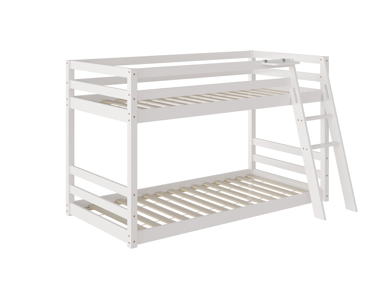 DS New Polli Mid-Sleeper Bunk Bed White