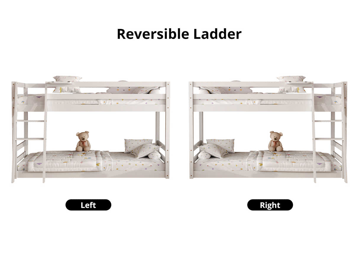 Xclusive Polli Mid-Sleeper Bunk Bed - White