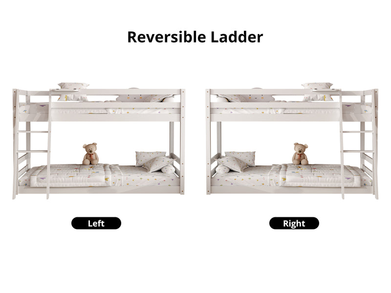 New Polli Mid-Sleeper Bunk Bed White
