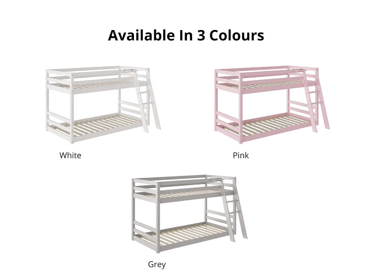 Xclusive Polli Mid-Sleeper Bunk Bed - White