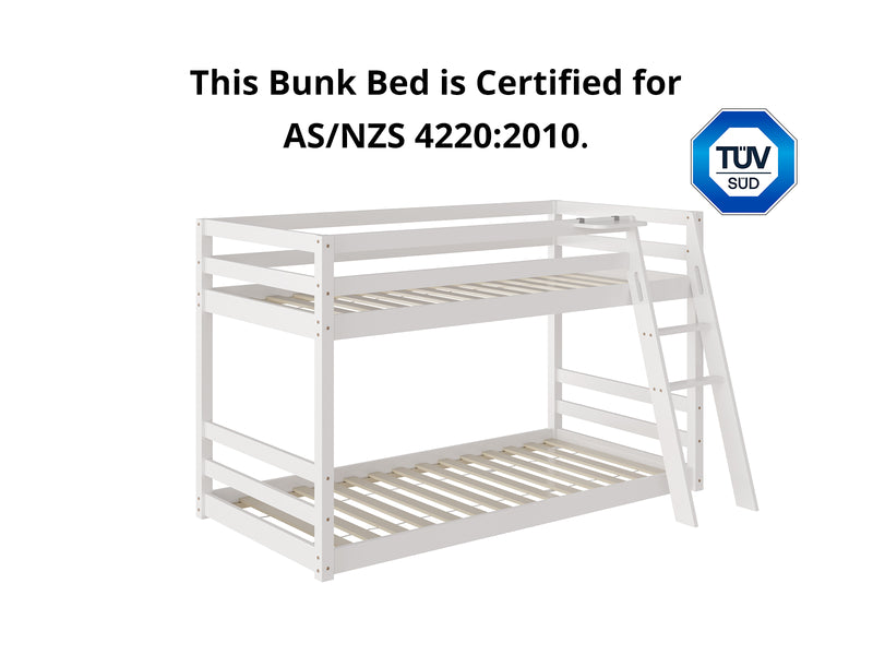 New Polli Mid-Sleeper Bunk Bed White