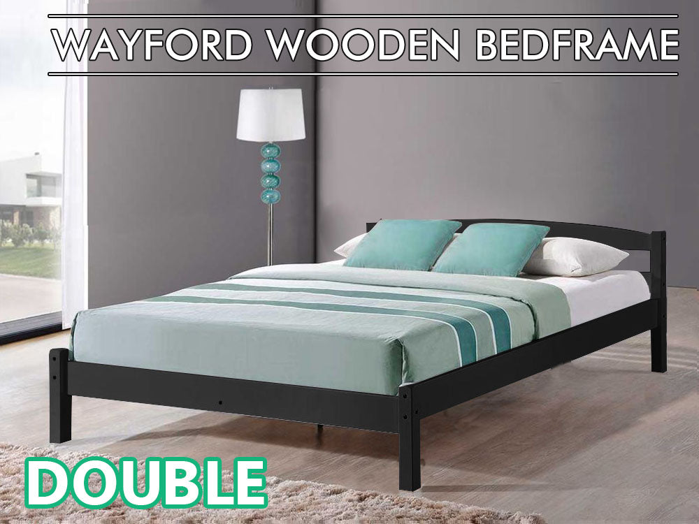 Wayford Double Bed Frame - Black