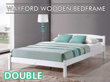 DS Wayford Double Bed Frame - Wooden White