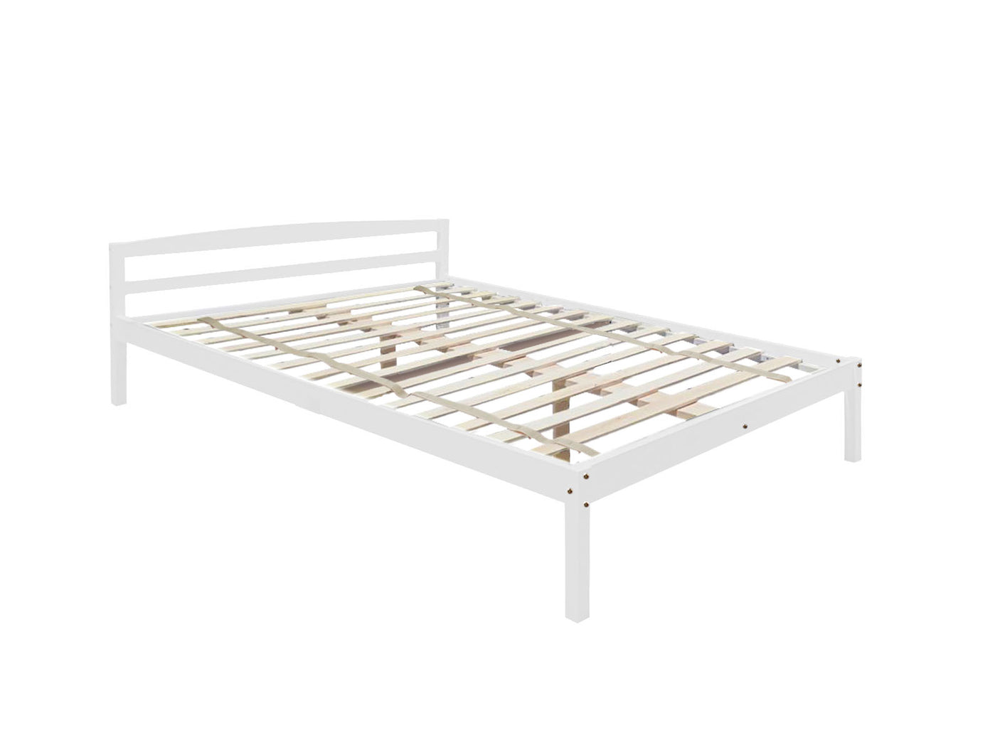 DS Wayford Double Bed Frame - Wooden White