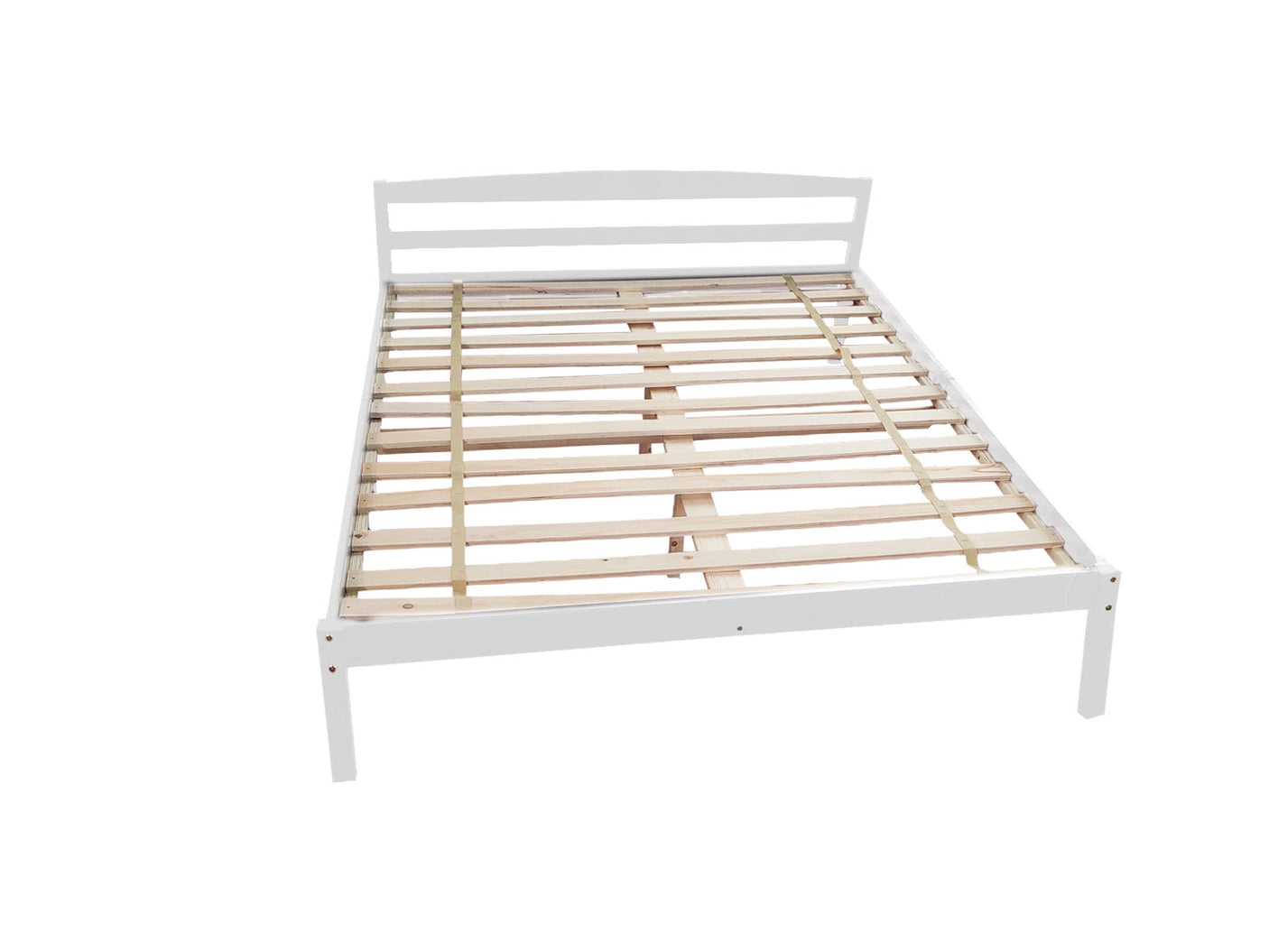 DS Wayford Double Bed Frame - Wooden White
