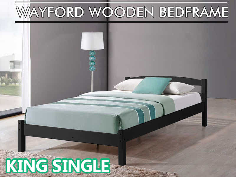 Wayford Bed Frame Black - King Single