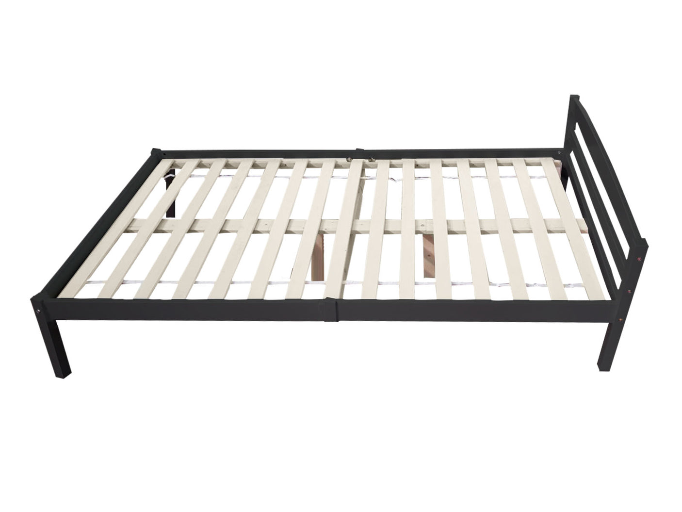 Wayford King Single Bed Frame - Wooden Black