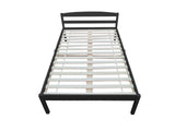 Wayford King Single Bed Frame - Wooden Black