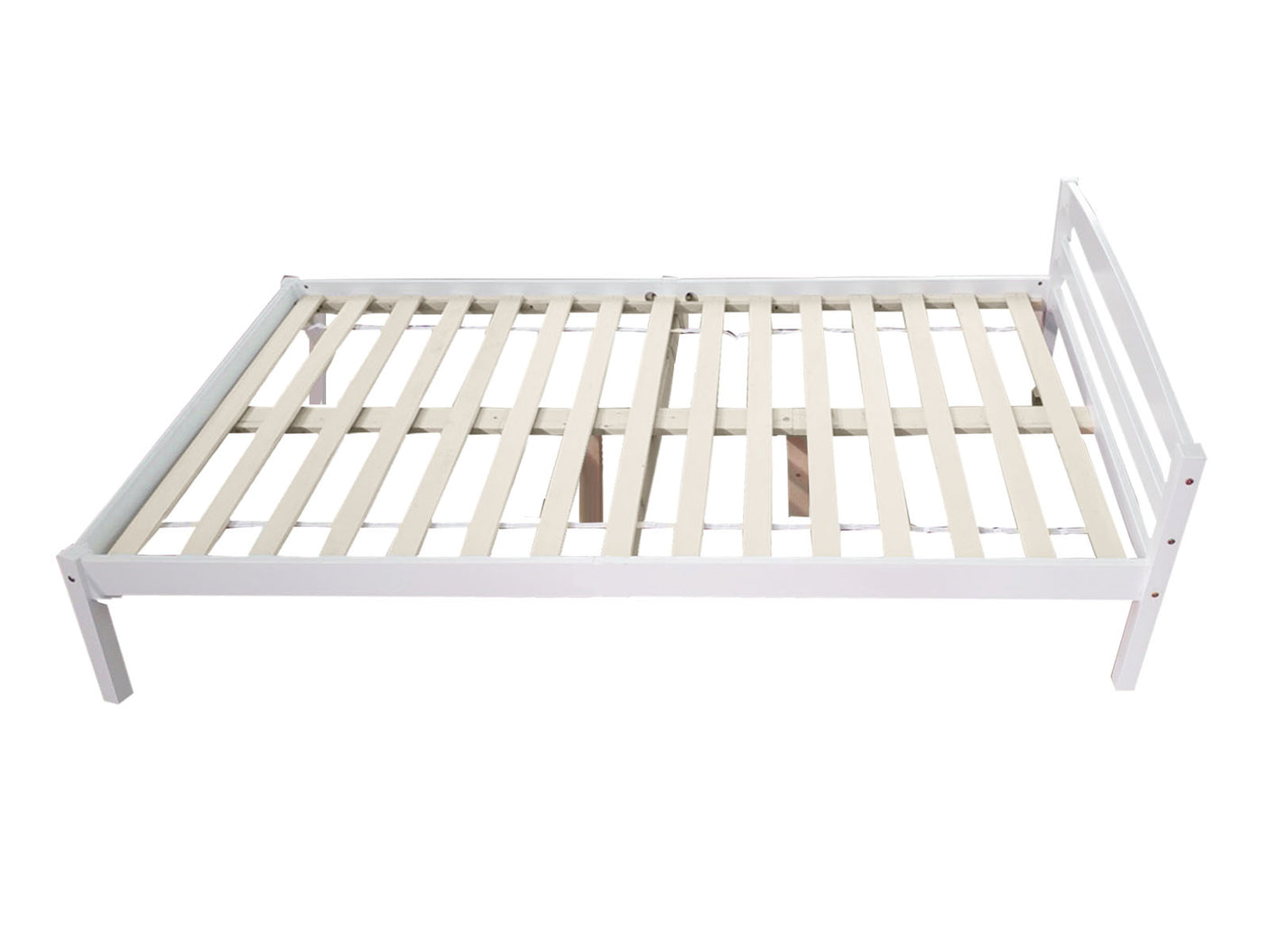 Wayford King Single Bed Frame - Wooden White