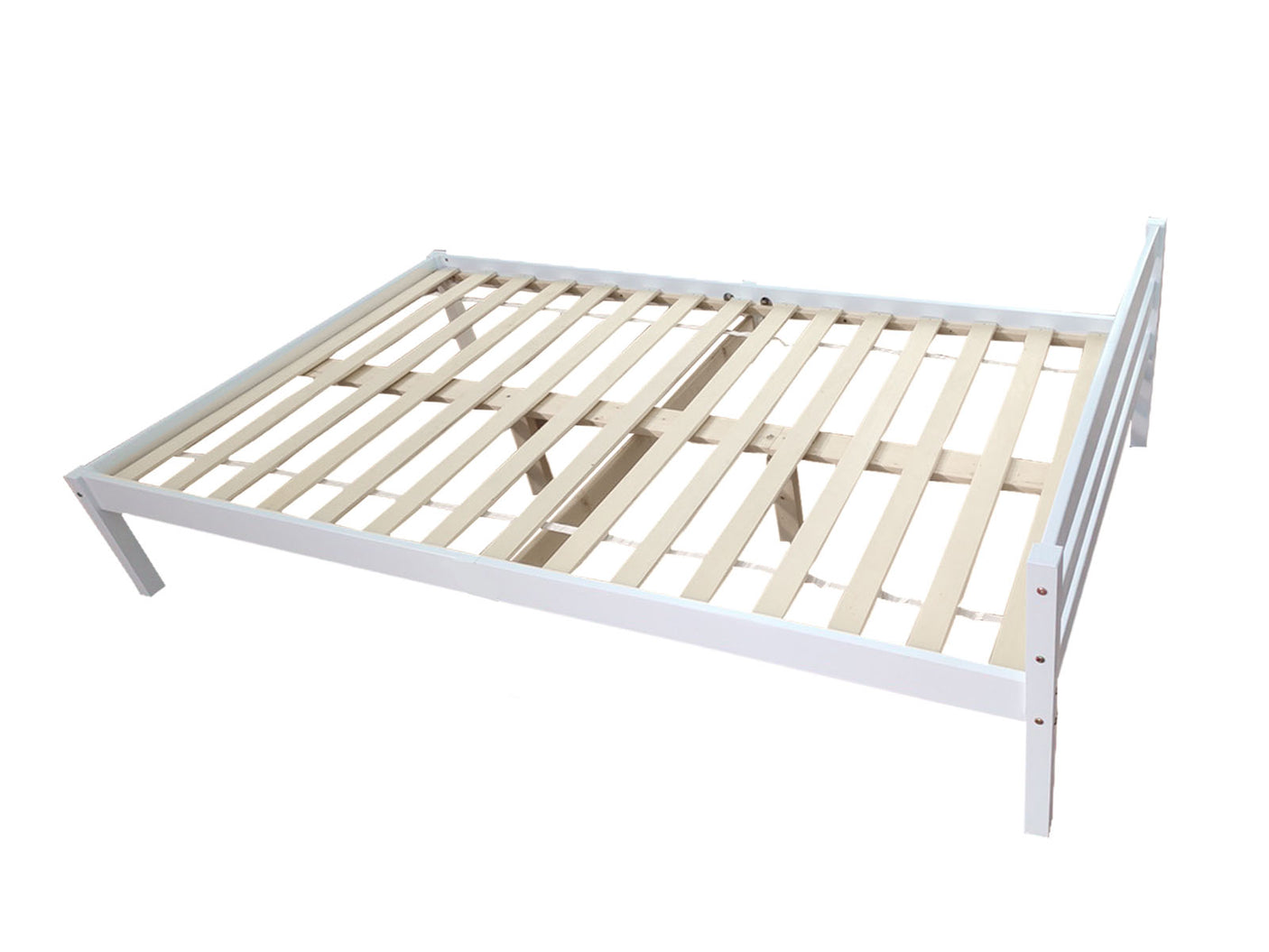 Wayford King Single Bed Frame - Wooden White