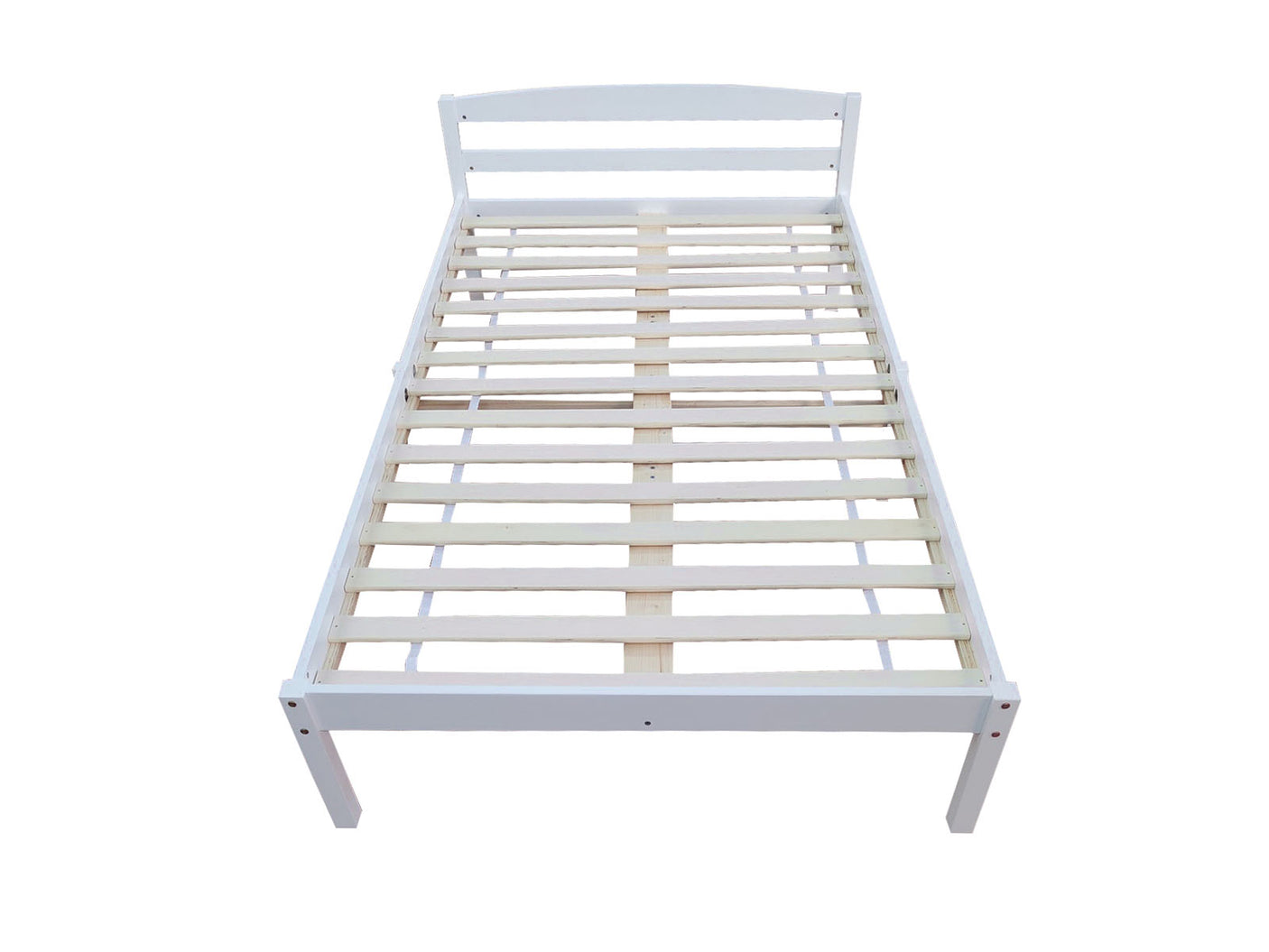 Wayford King Single Bed Frame - Wooden White