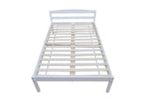 Wayford King Single Bed Frame - Wooden White