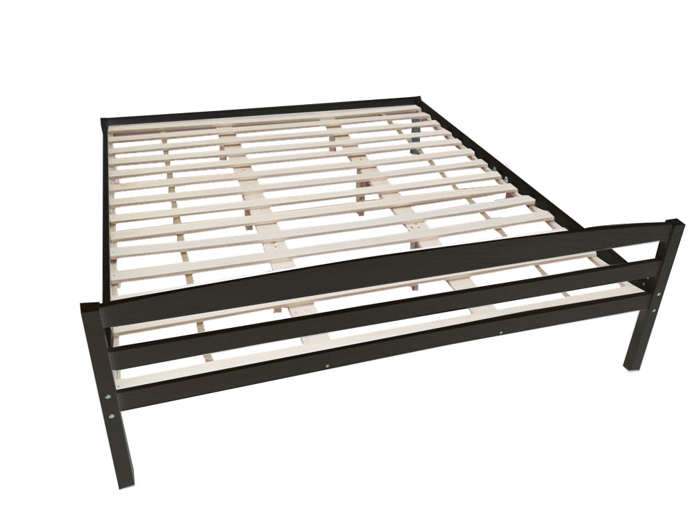 Wayford Queen Bed Frame - Wooden Black