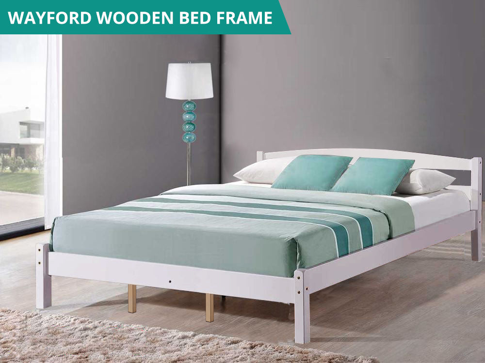 Wayford Queen Bed Frame - Wooden White
