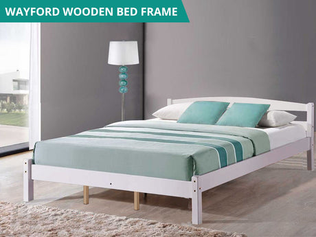 Wayford Queen Bed Frame - Wooden White