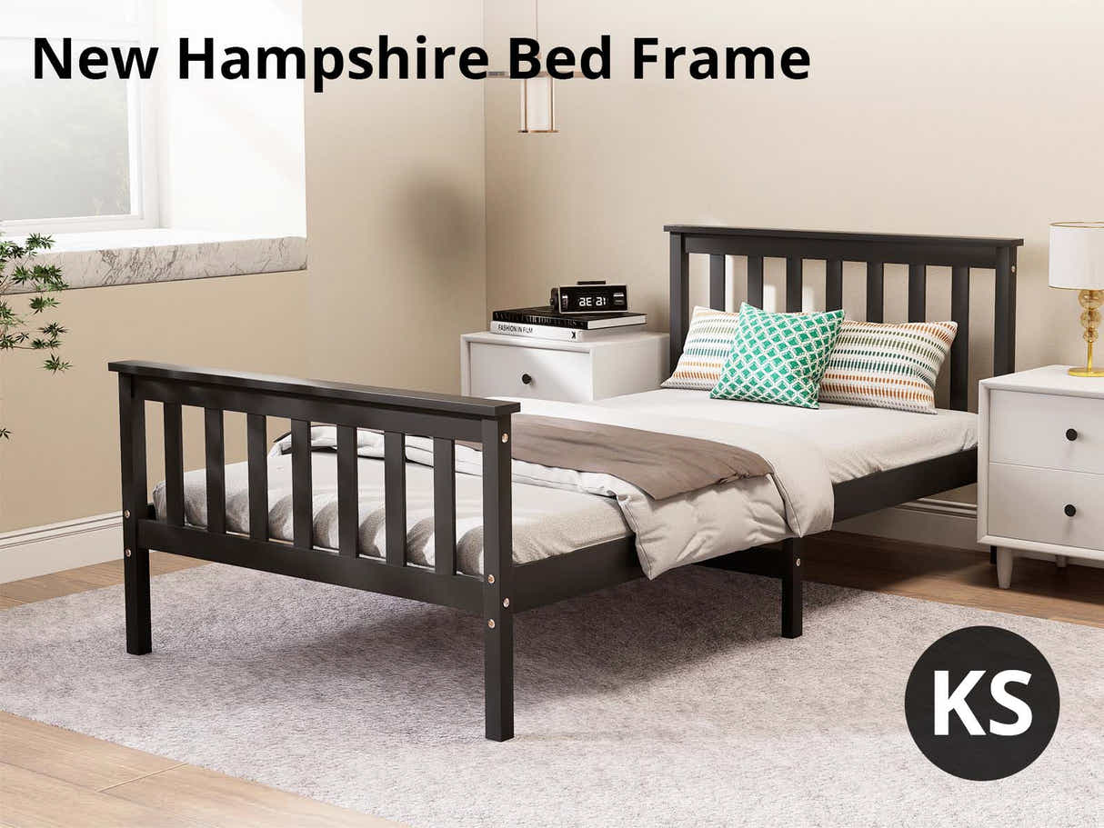 New Hampshire Bed Frame King Single Black