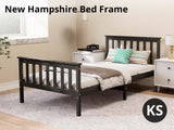 New Hampshire Bed Frame King Single Black