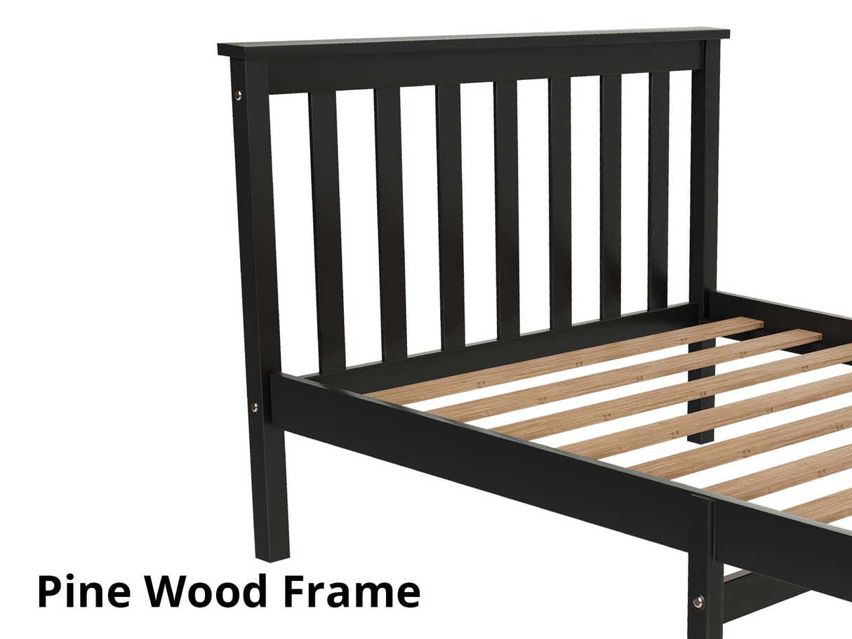New Hampshire Bed Frame King Single Black