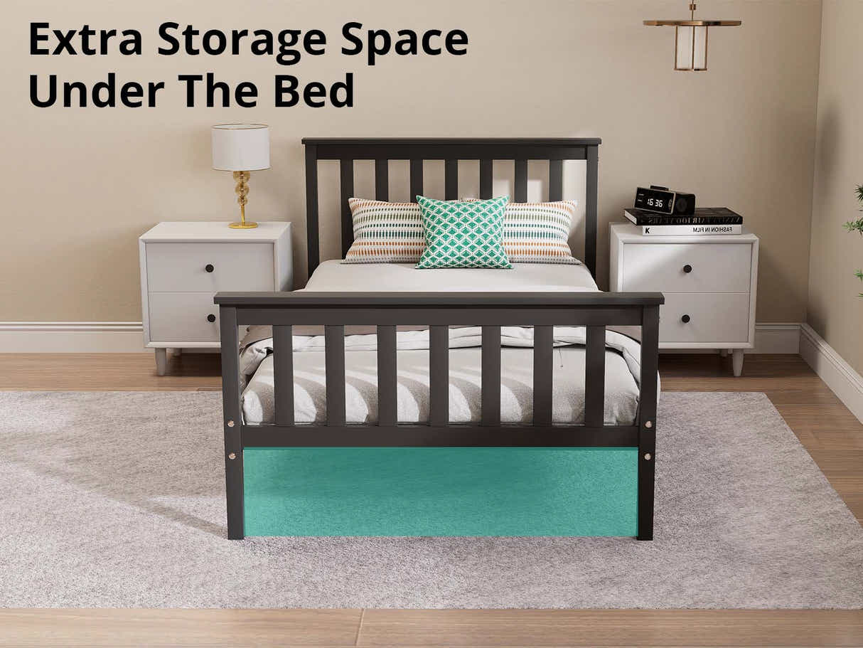 New Hampshire Bed Frame King Single Black