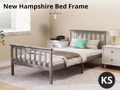 New Hampshire Bed Frame King Single Grey