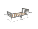 New Hampshire Bed Frame King Single Grey