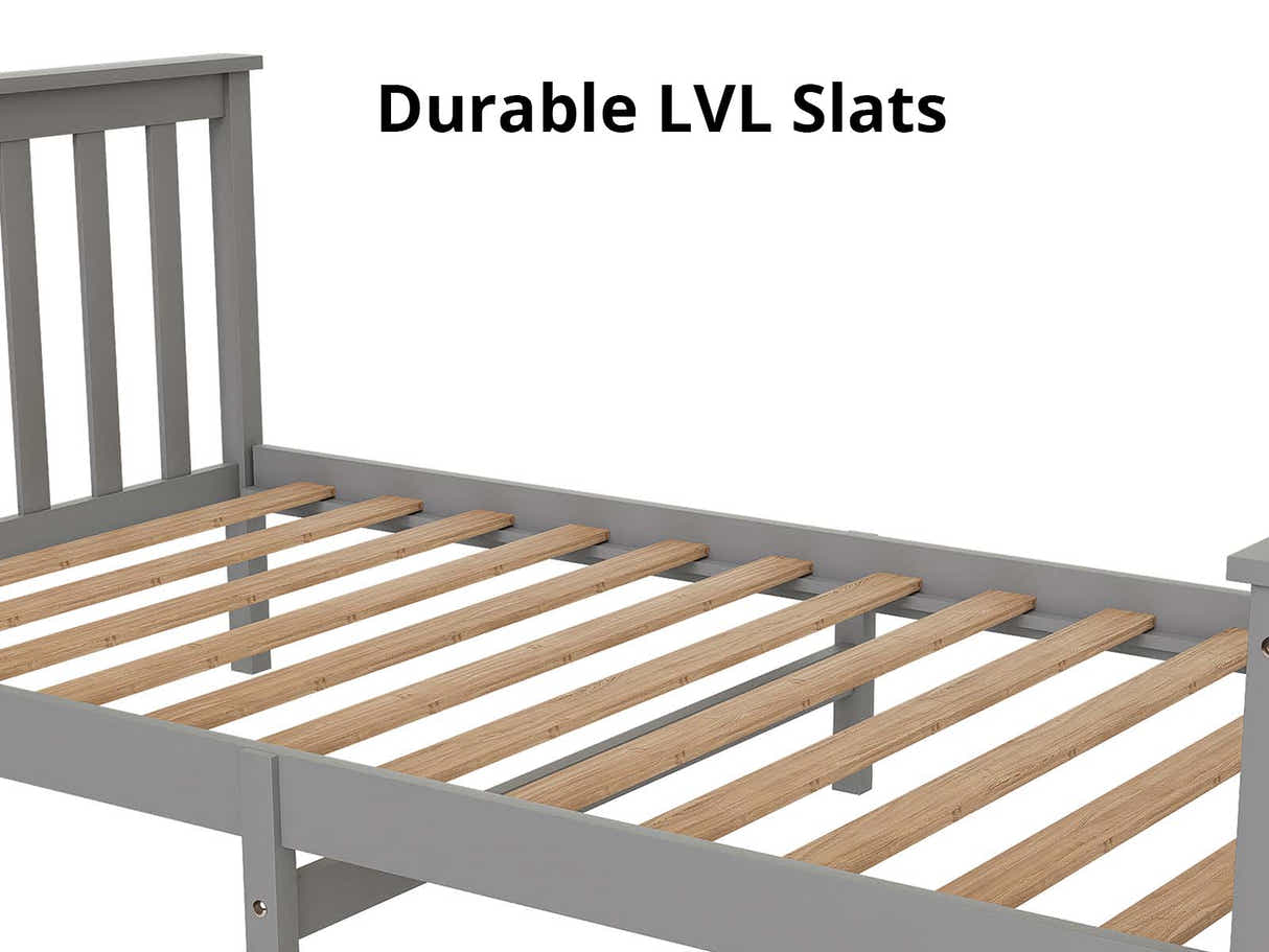 New Hampshire Bed Frame King Single Grey