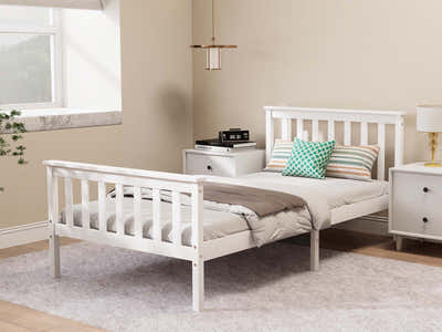 Hampshire Bed Frame King Single - White