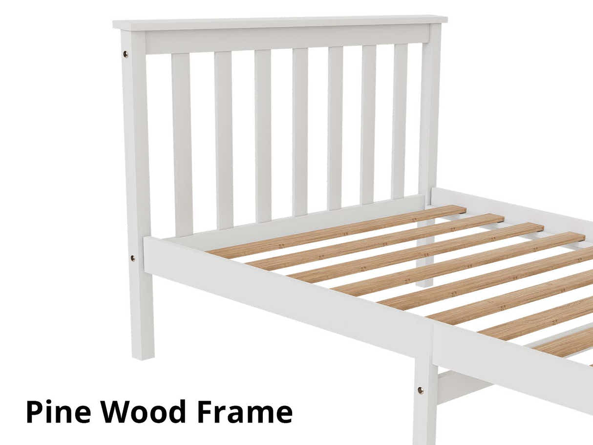 New Hampshire Bed Frame King Single White