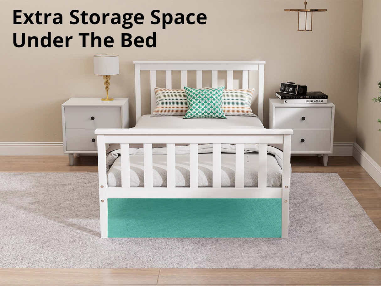 New Hampshire Bed Frame King Single White
