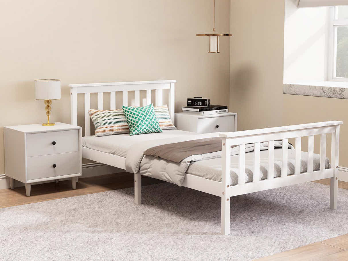 New Hampshire Bed Frame King Single White