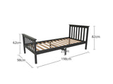 New Hampshire Bed Frame Single Black