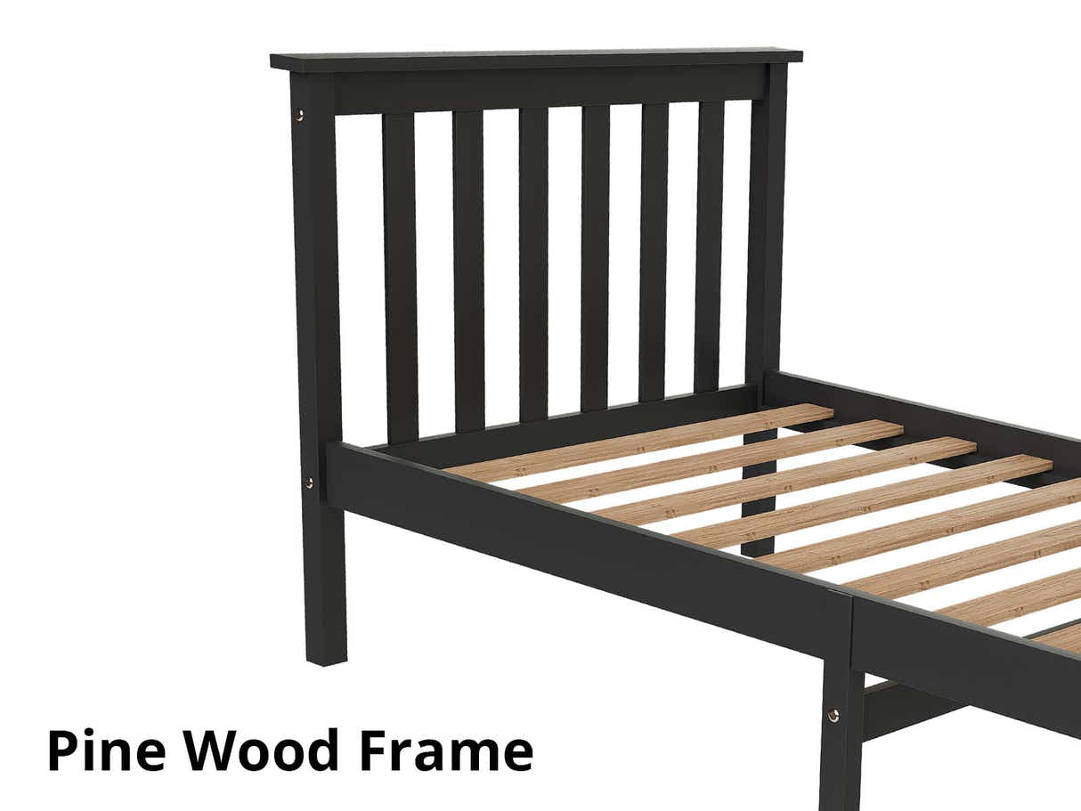 New Hampshire Bed Frame Single Black