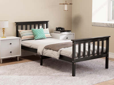 Hampshire Bed Frame Single - Black