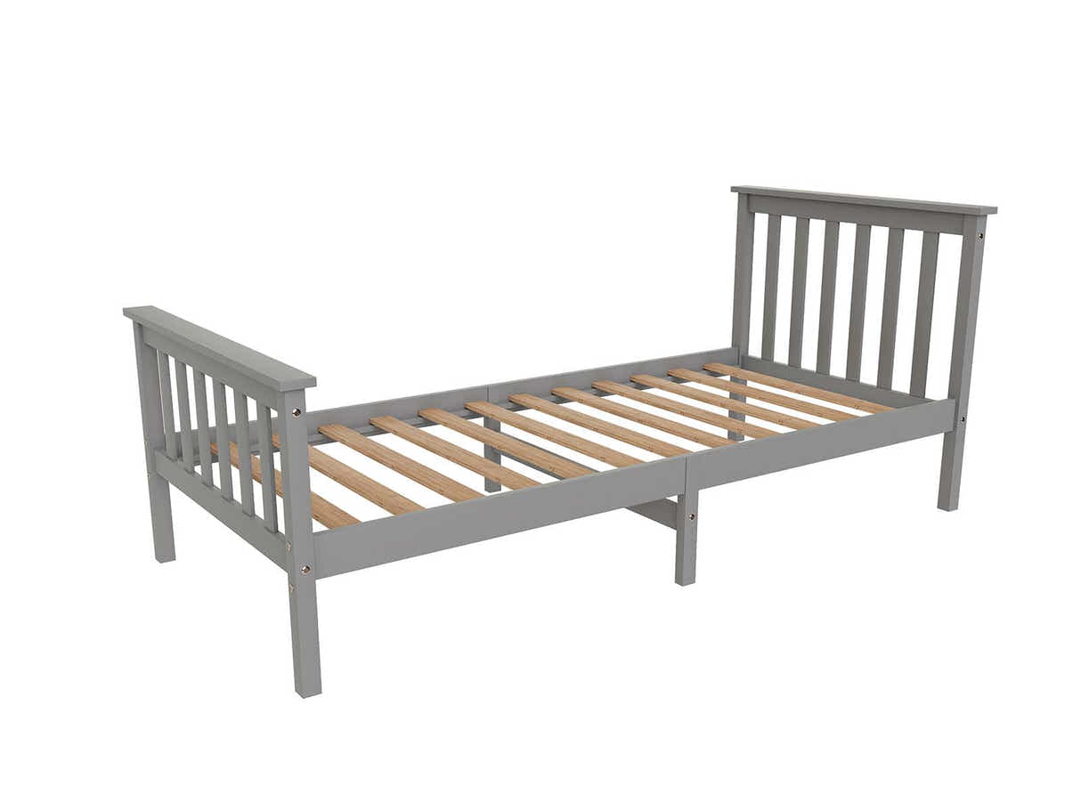 New Hampshire Bed Frame Single Grey