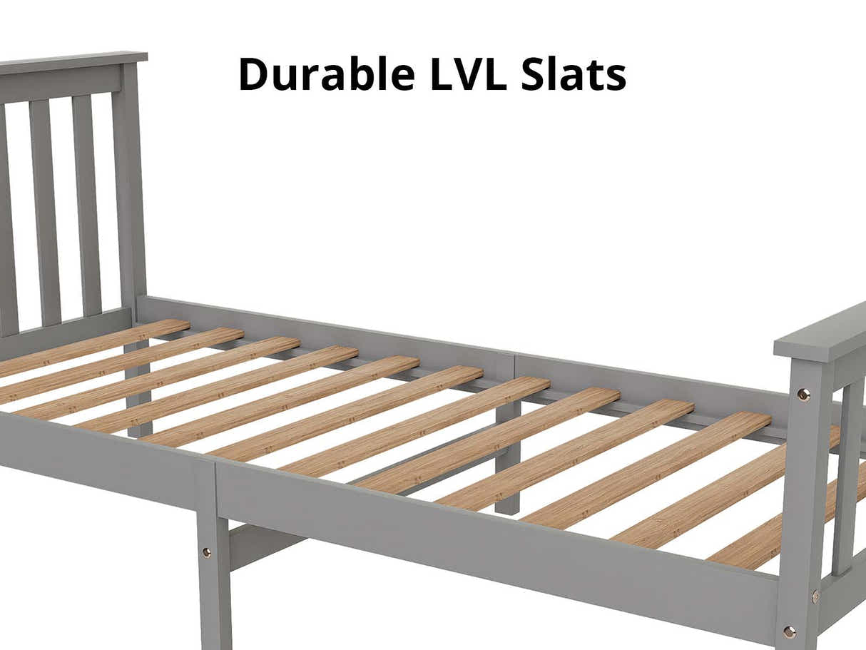 New Hampshire Bed Frame Single Grey