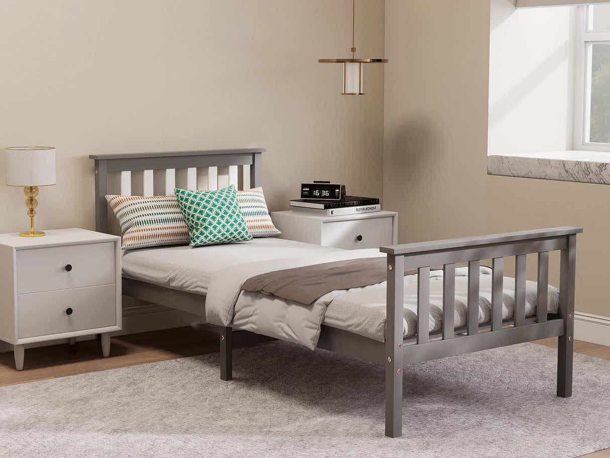 New Hampshire Bed Frame Single Grey
