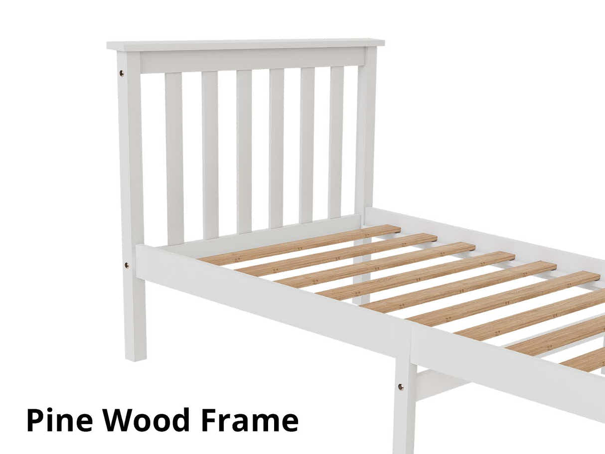New Hampshire Bed Frame Single White