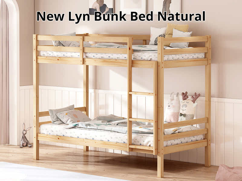 New Lyn Bunk Bed - Natural Wood