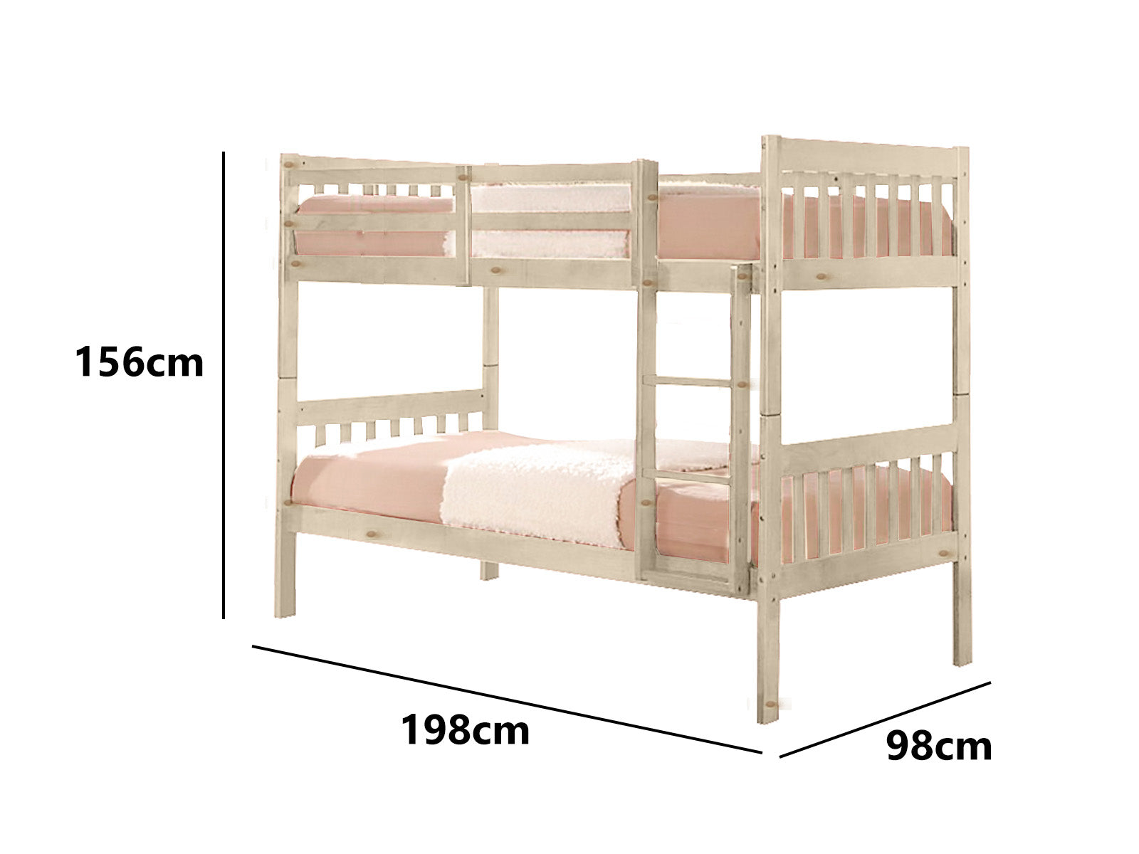 DS New Lydia Bunk Bed - Natural