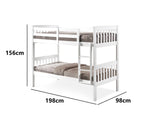 DS New Lydia Bunk Bed White
