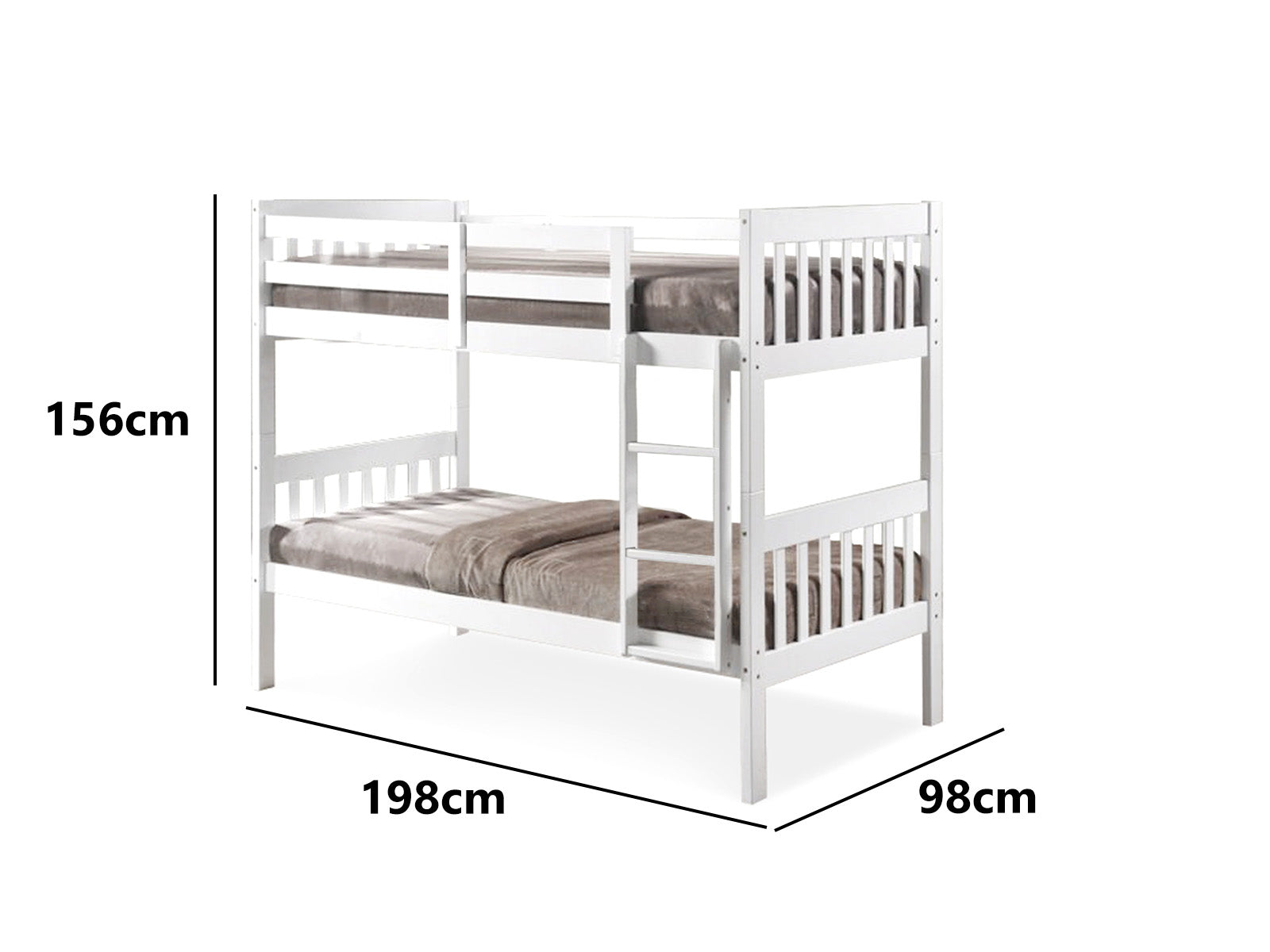 DS New Lydia Bunk Bed White