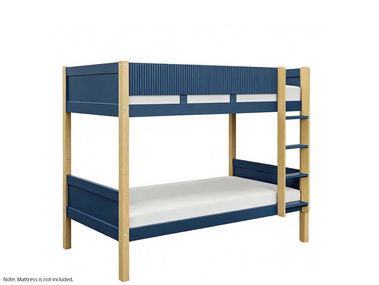 Mateo Bunk Bed - Oak & Navy