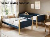 Mateo Bunk Bed - Oak & Navy