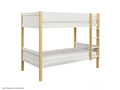 Mateo Bunk Bed - Oak & White