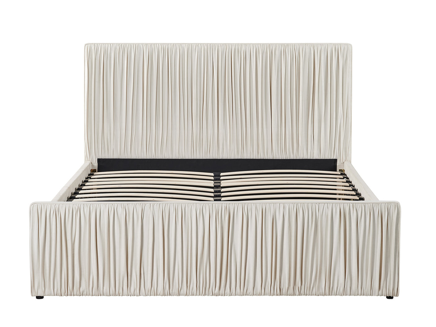 Blaine Queen Bed Frame - Velvet Beige